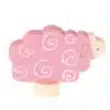 Figurine décorative mouton rose / Décoration anneau d'anniversaire Waldorf - Grimm's