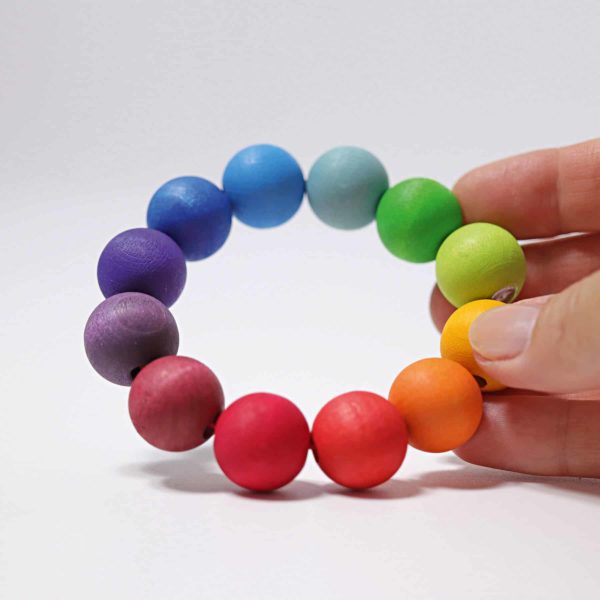 Rainbow bead ring - Grimm's