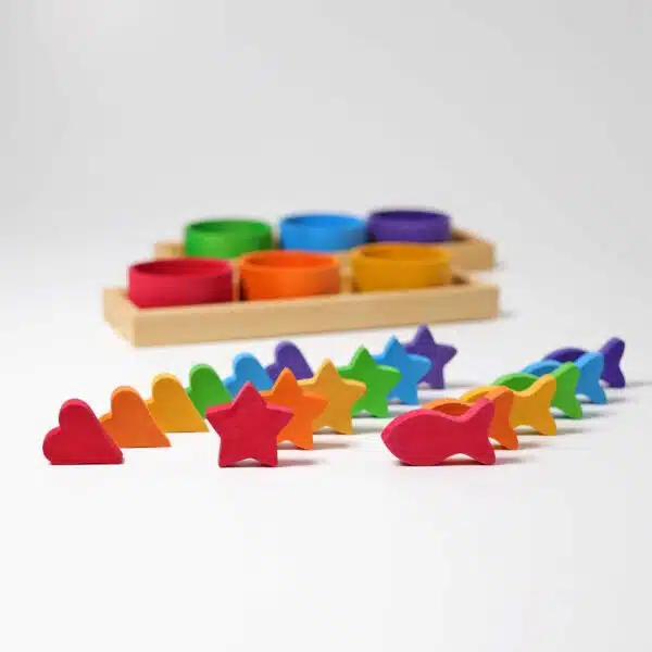Jeu de tri des bols arc-en-ciel - Grimm's