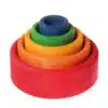 Jouets bols arc-en-ciel en bois durable et fait main - Grimms