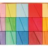 Handgefertigte nachhaltige Regenbogenblöcke aus Holz Schräge Blöcke - Grimm's
