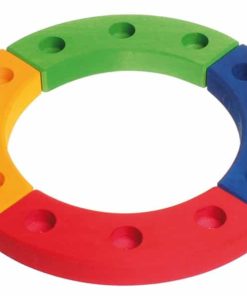 Wooden Waldorf celebrations ring Small colourful birthday ring - Grimm's