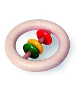 Wooden baby rattle discs : Handmade wooden baby toy - Walter Spielwaren