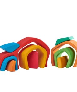 Wooden vaulted tunnel / Handmade wooden stacking toy - Glückskäfer