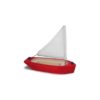 Red Hull Sailing Boat / Handmade wooden toy boat - Glückskäfer
