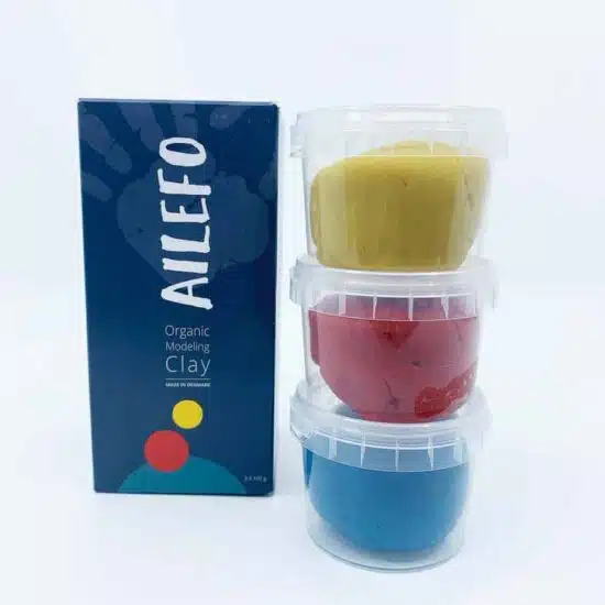 Organic modeling clay Primary colours - mini box. Ailefo