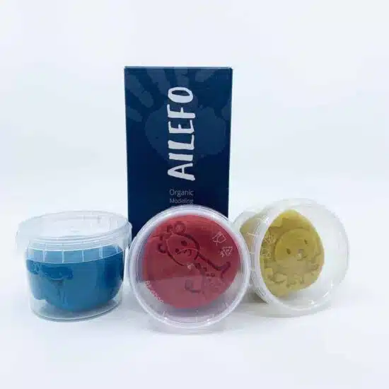 Organic modeling clay Primary colours - mini box. Ailefo