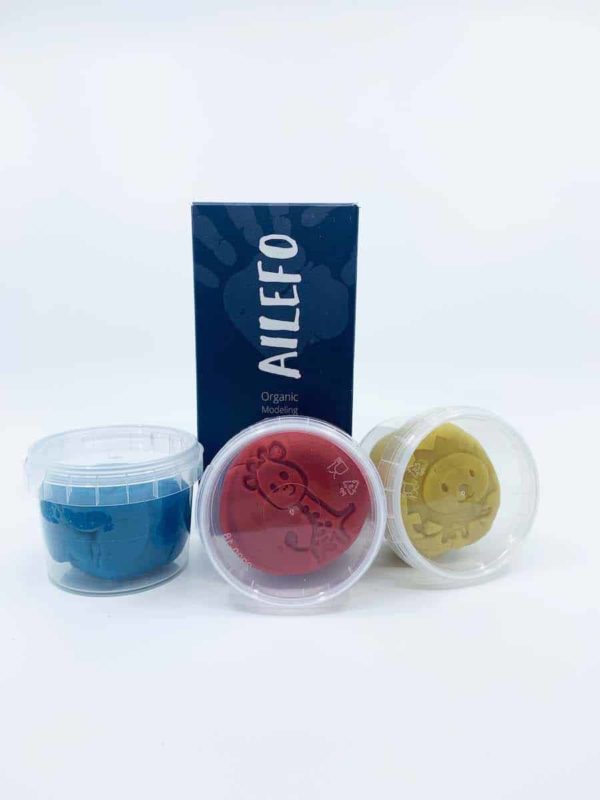 Organic modeling clay Primary colours - mini box. Ailefo