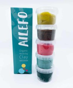 Organic modeling clay Spring basic colours - small box Ailefo