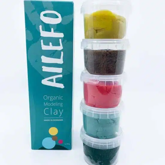 Organic modeling clay Spring basic colours - small box Ailefo
