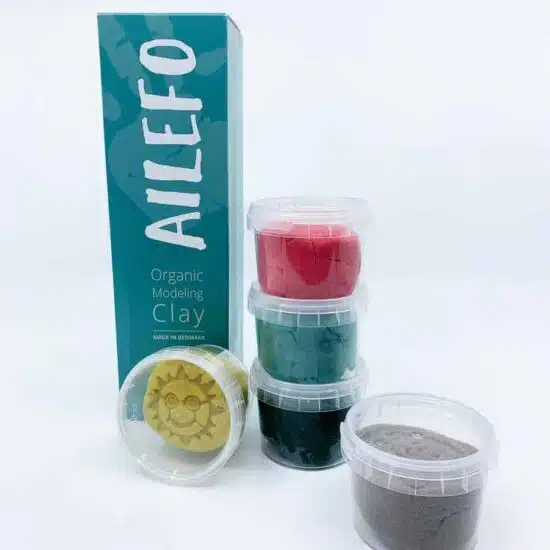 Organic modeling clay Spring basic colours - small box Ailefo