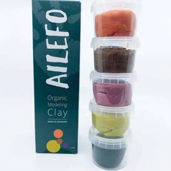 Organic modeling clay forest colours - small box Ailefo