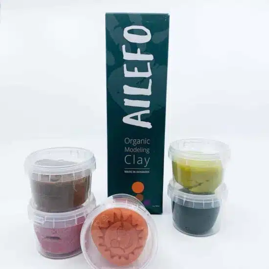 Organic modeling clay forest colours - small box Ailefo
