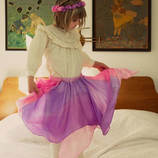 Reversible fairy skirt enchanted blossom Sarah's Silks
