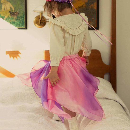 Reversible fairy skirt enchanted blossom Sarah's Silks