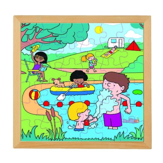 Four seasons wooden puzzle: summer - Educo