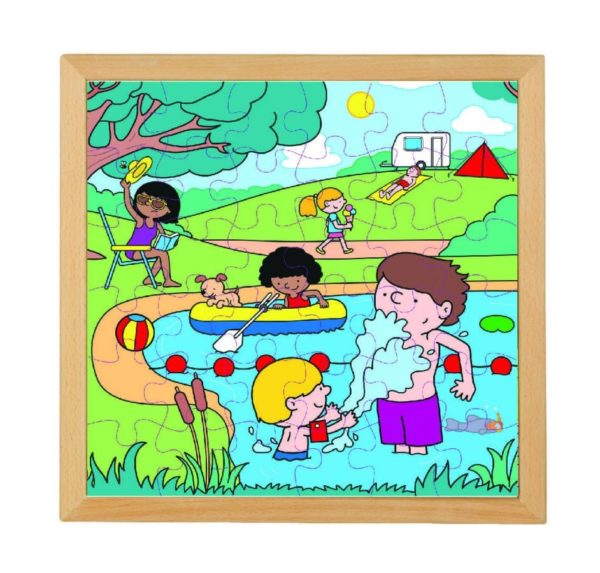 Four seasons wooden puzzle: summer - Educo