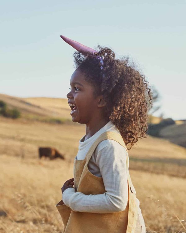 Unicorn headband in pink and lavender - Sarah's Silks