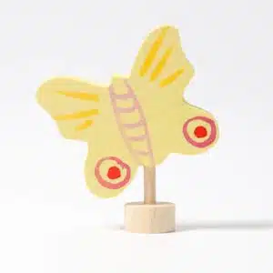 Waldorf birthday ring decoration yellow butterfly decorative figure Grimm's