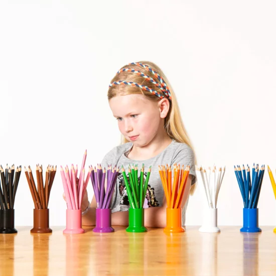 3-sided inset pencils various colours Nienhuis Montessori
