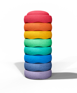 Rainbow stacking stones set large Stapelstein made in Germany