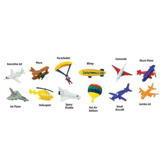 In the sky TOOB / Realistic miniature aviation vehicles Montessori learning toy - Safari Ltd