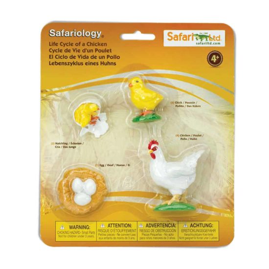 Life cycle of a chicken figurines set - Safari Ltd learning toy