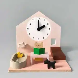 Make my day / Wooden activity dollhouse & daily routine learning toy - Moon Picnic