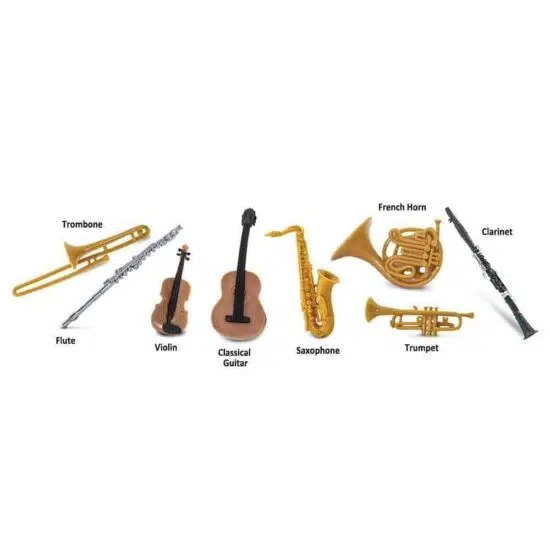 Musical instruments TOOB / Realistic miniature instrument figurines Montessori learning toy - Safari Ltd