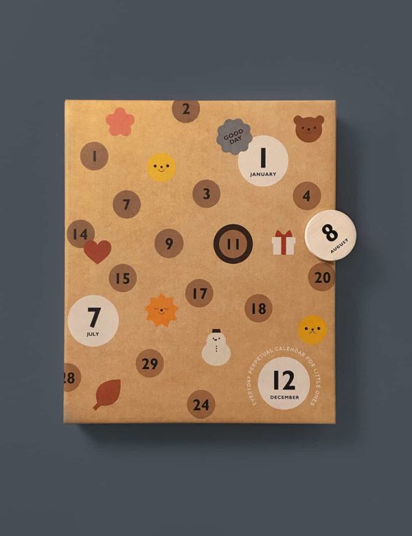 Mon calendrier en bois : calendrier perpétuel pour enfants - Moon Picnic