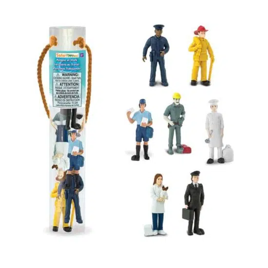 People at work designer TOOB / Realistic miniature professions themed figurines Montessori learning toy - Safari Ltd