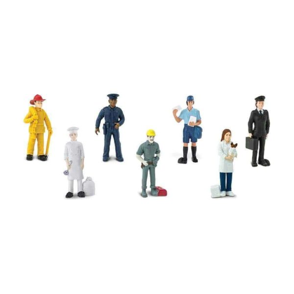 People at work designer TOOB / Realistic miniature professions themed figurines Montessori learning toy - Safari Ltd