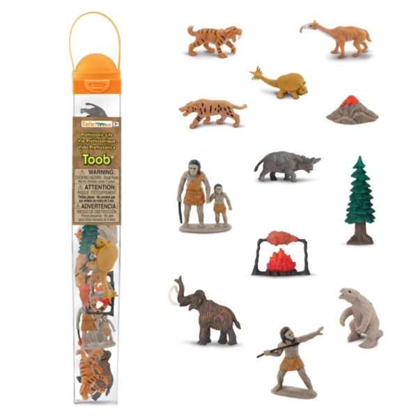 Prehistoric Life TOOB / Realistic miniature prehistoric figurines Montessori learning toy - Safari Ltd