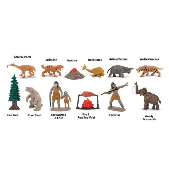 Prehistoric Life TOOB / Realistic miniature prehistoric figurines Montessori learning toy - Safari Ltd