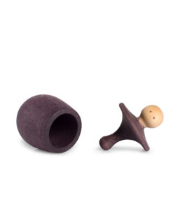 Purple little things wish box  : Handmade sustainable wooden toy - Grapat