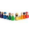 Together Handmade sustainable open-ended wooden toy figures Grapat