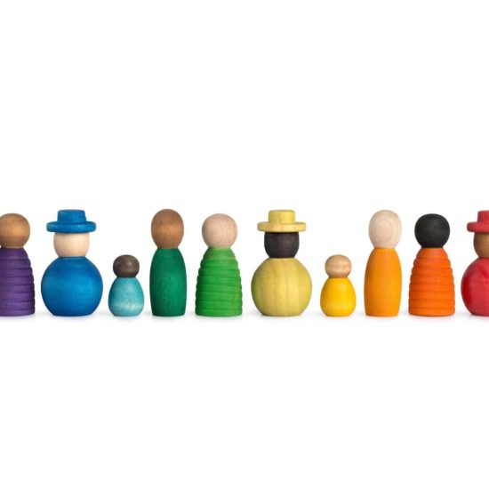 Together Handmade sustainable open-ended wooden toy figures Joguines Grapat simple little things