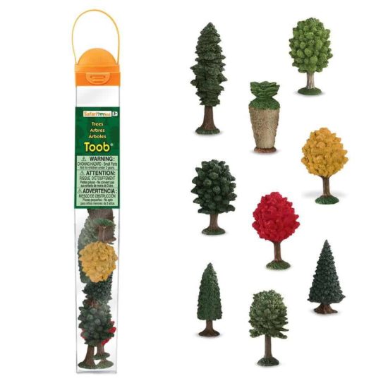 Arbres TOOB Figurines miniatures réalistes d'arbres Jouet éducatif Montessori Safari Ltd