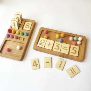Wooden numbers board - Threewood