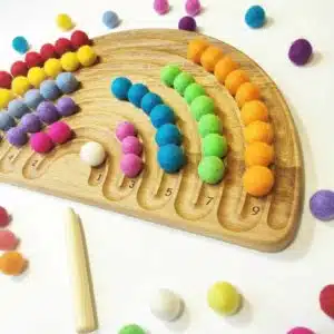Wooden rainbow tracing board - Threewood