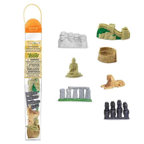 World Landmarks TOOB / Realistic miniature landmark figurines Montessori learning toy - Safari Ltd