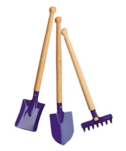 Set d'outils de jardinage pour enfants 3 pièces- bleu - Glückskäfer