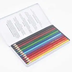 12 crayons de couleur hexagonaux Goldline - Arts & Crafts Heutink