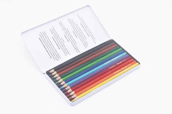 12 crayons de couleur hexagonaux Goldline - Arts & Crafts Heutink
