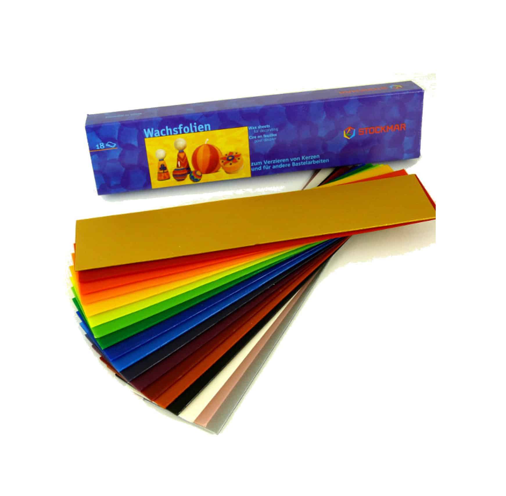 Decorating beeswax narrow in 18 colours - Stockmar