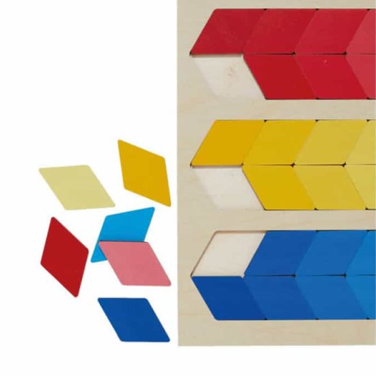 Colour puzzle nuance red yellow blue