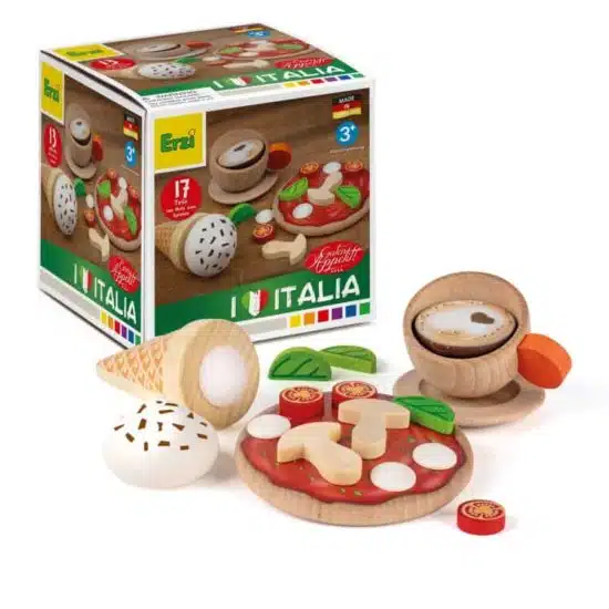 realistic wooden play food Italian assortment - Erzi