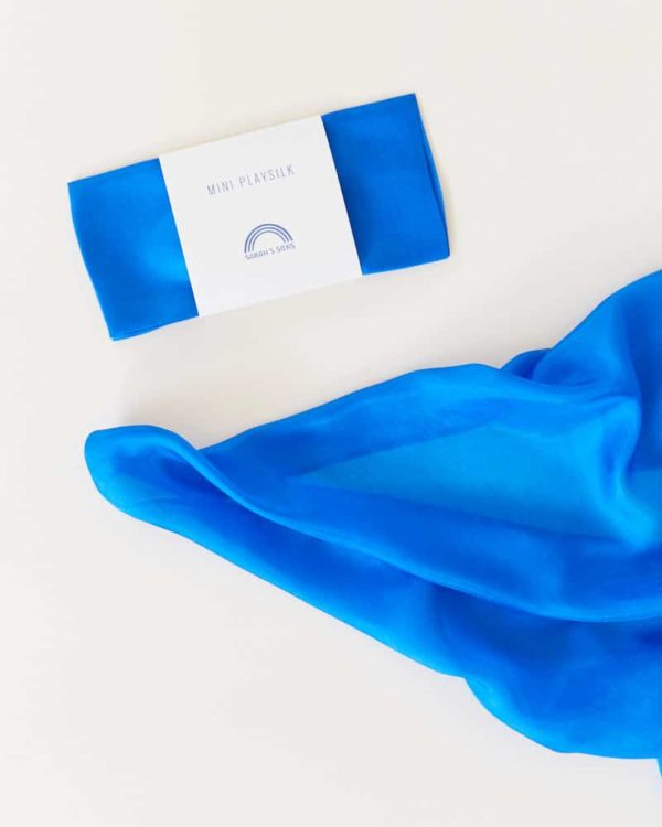 waldorf Mini Playsilk royal blue 53 x 53 cm - Sarah's Silks