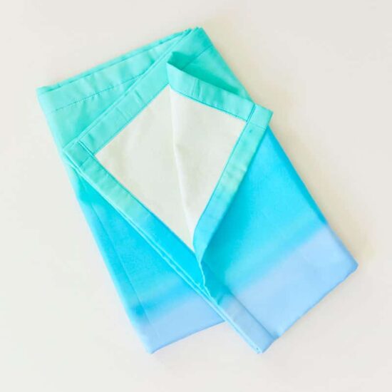 Silk baby blanket in colour sea glass - Sarah's Silks