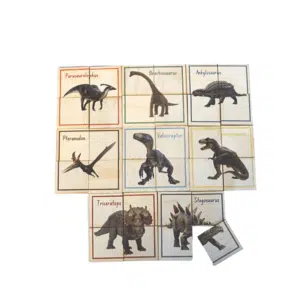 Dinosaur Themed Puzzles Set - 5 Little Bears